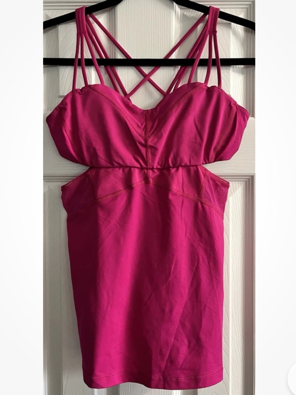 lululemon athletica Strappy Fuchsia Pink Tank Top 8